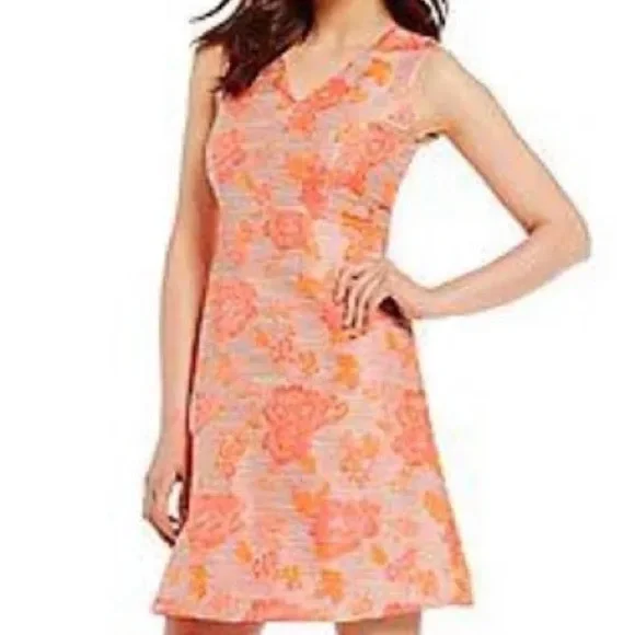 hot pink stretch crepe dress Adrina Dress in Stretch Crepe – Halston main image 1